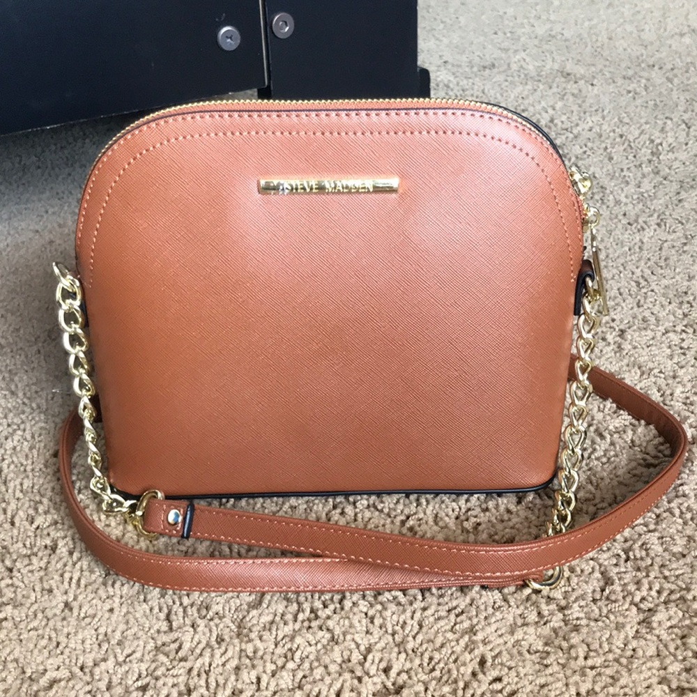 Steve Madden Cognac brown small crossbody